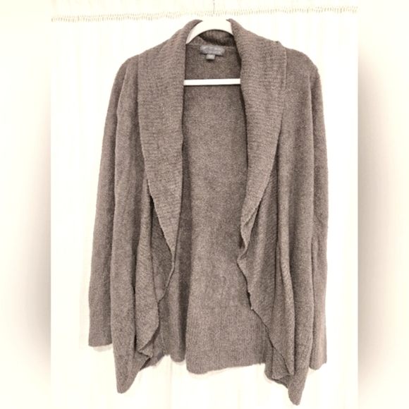 Barefoot Dreams Cozy Chic Lite toupe open cardigan with pockets | s/xs - Picture 1 of 7